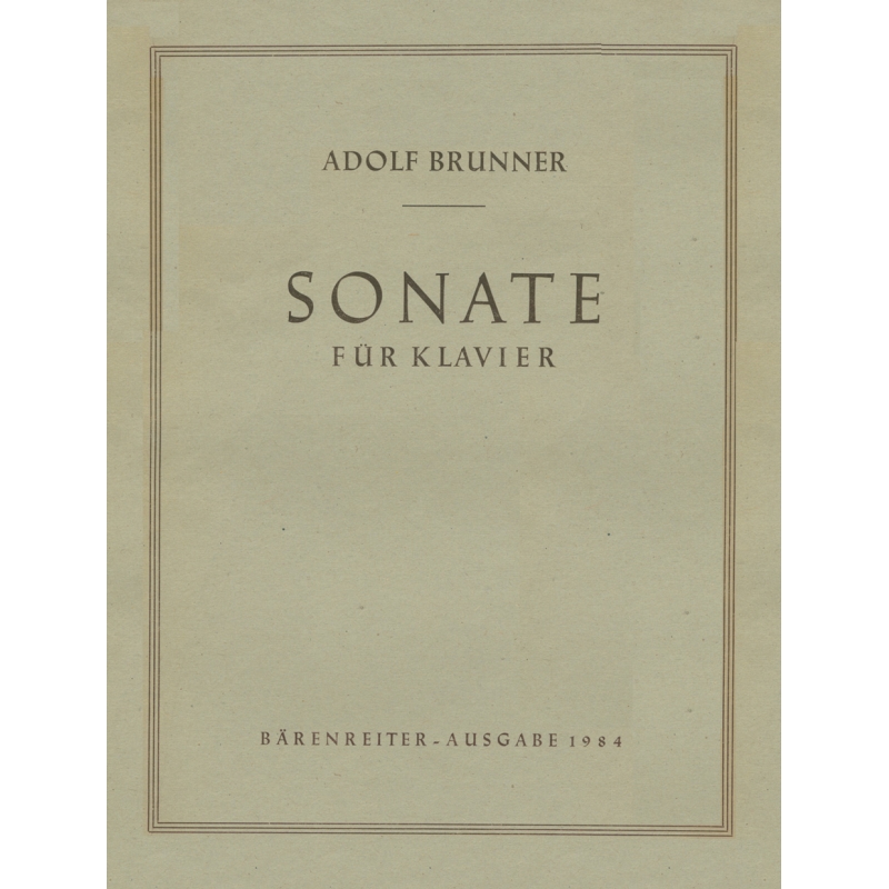 Brunner A. - Sonata (1933).