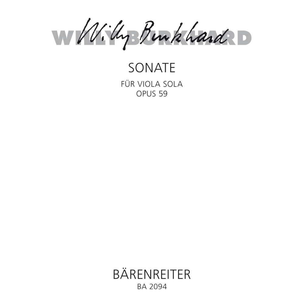 Burkhard W. - Sonata, Op.59.