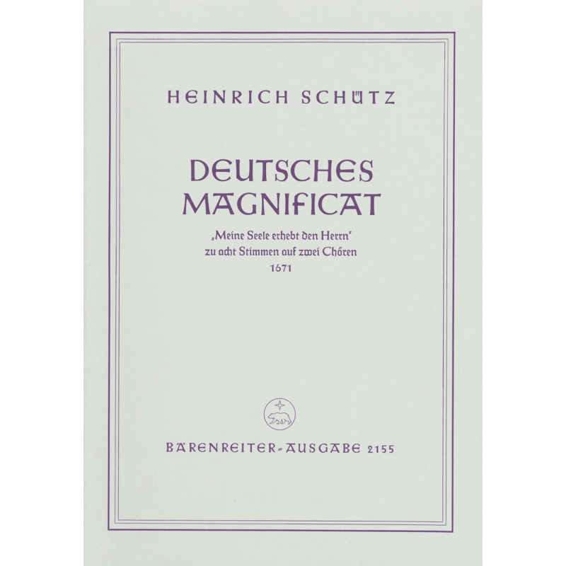 Schuetz H. - German Magnificat (SWV 494) (G).