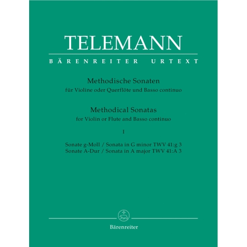 Telemann G.P. - Methodical Sonatas, Vol. 1: G minor, A (Urtext).