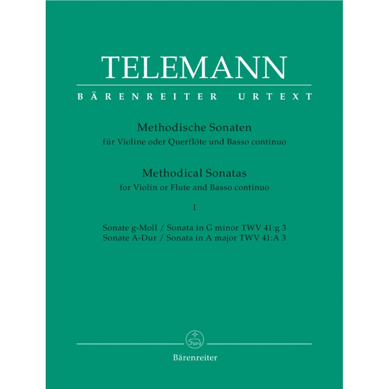 Telemann G.P. - Methodical Sonatas, Vol. 1: G minor, A (Urtext).