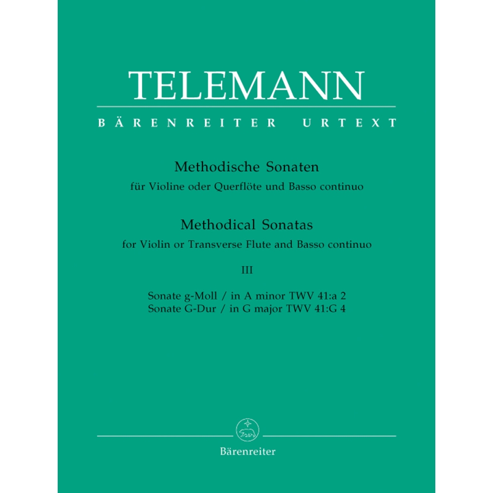 Telemann G.P. - Methodical Sonatas, Vol. 3: A minor, G (Urtext).