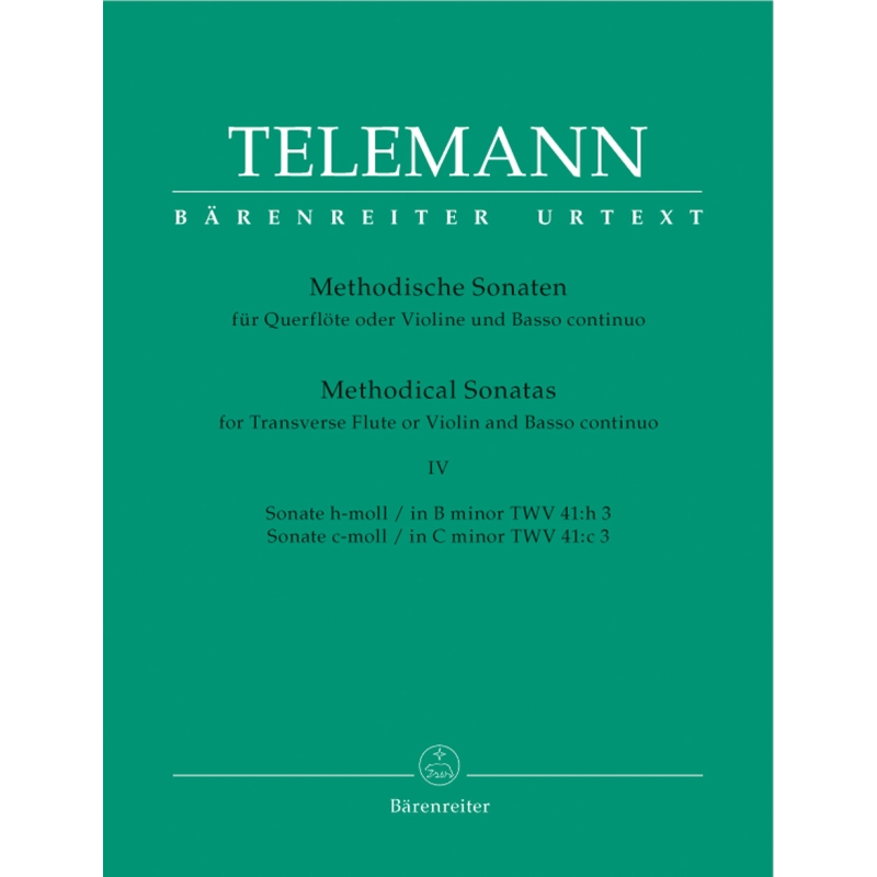 Telemann G.P. - Methodical Sonatas, Vol. 4: B minor, C minor (Urtext).