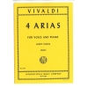 Vivaldi, Antonio - 4 Arias for Soprano & Piano.