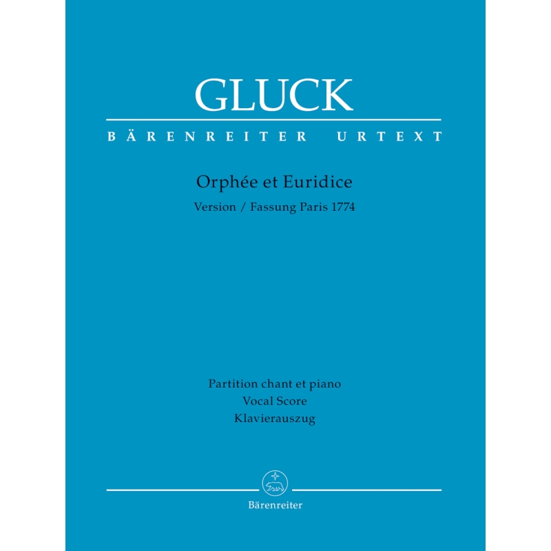 Gluck, C W R - Orfeo et Euridice. Opera (Paris version 1774) (F-G) (Urtext).