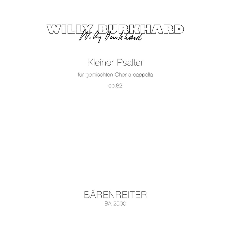 Burkhard W. - Kleine Psalter, Op.82.