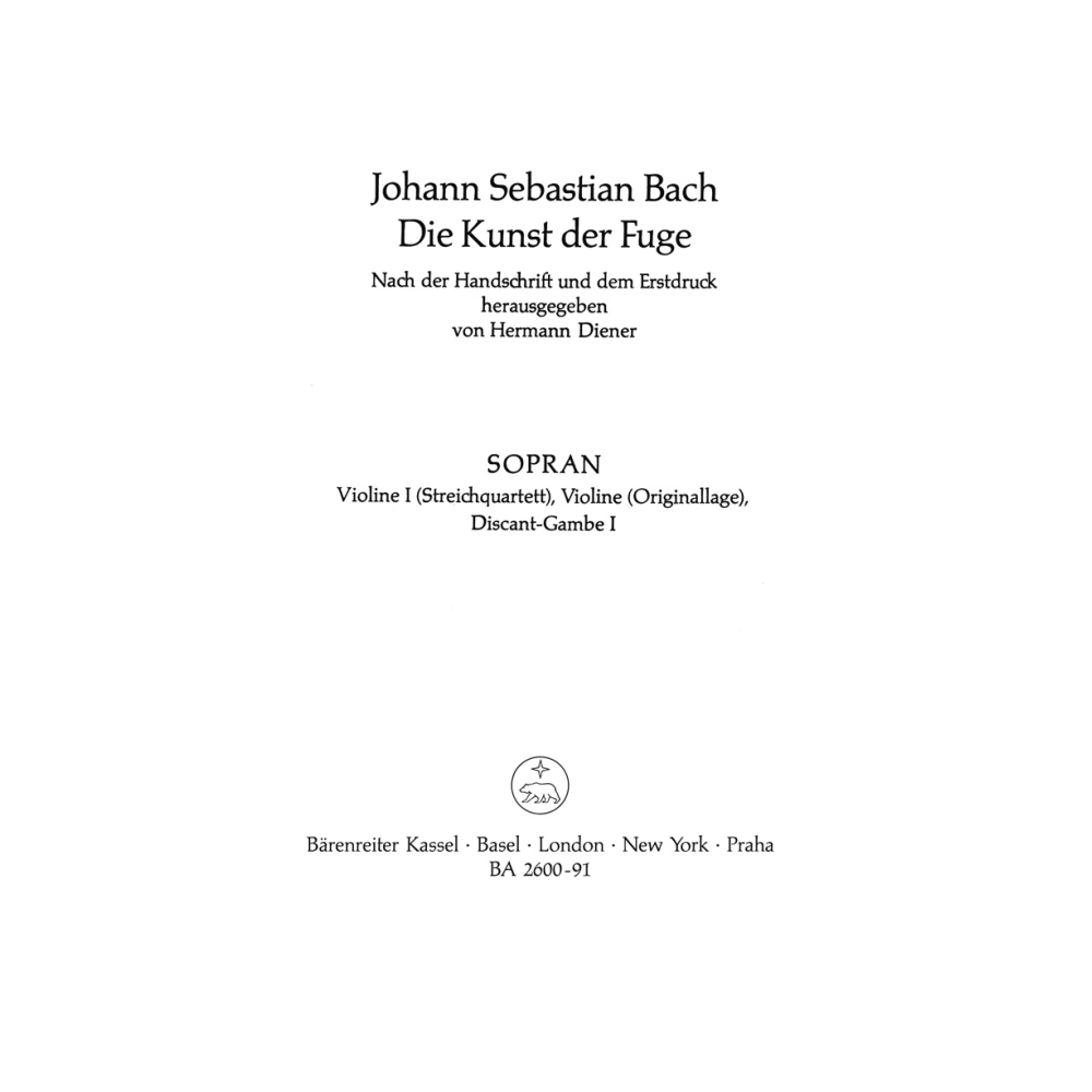 Bach J.S. - Art of Fugue (BWV 1080).