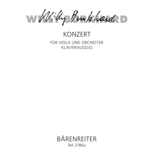 Burkhard W. - Concerto for Viola, Op.93 (1953).