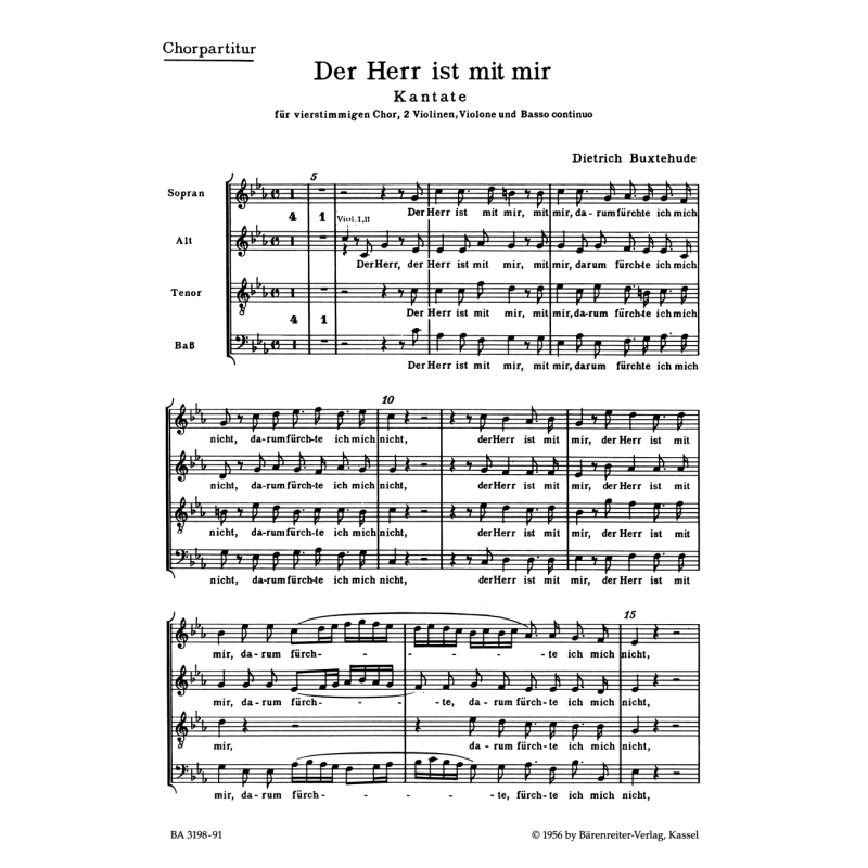 Buxtehude D. - Der Herr ist mit mir (G).