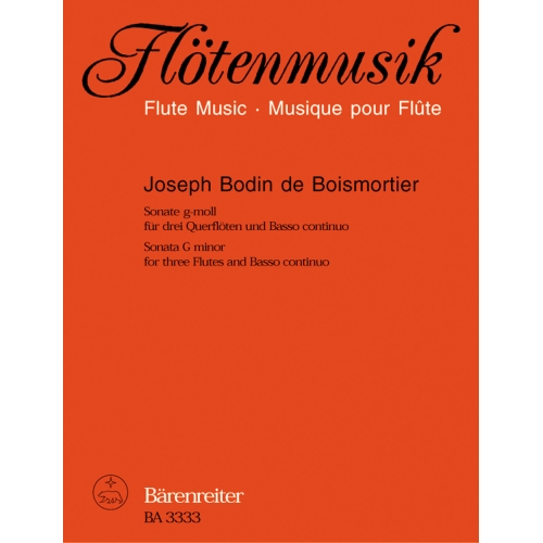 Boismortier J.B. de - Sonata in G minor, Op.34/ 1.