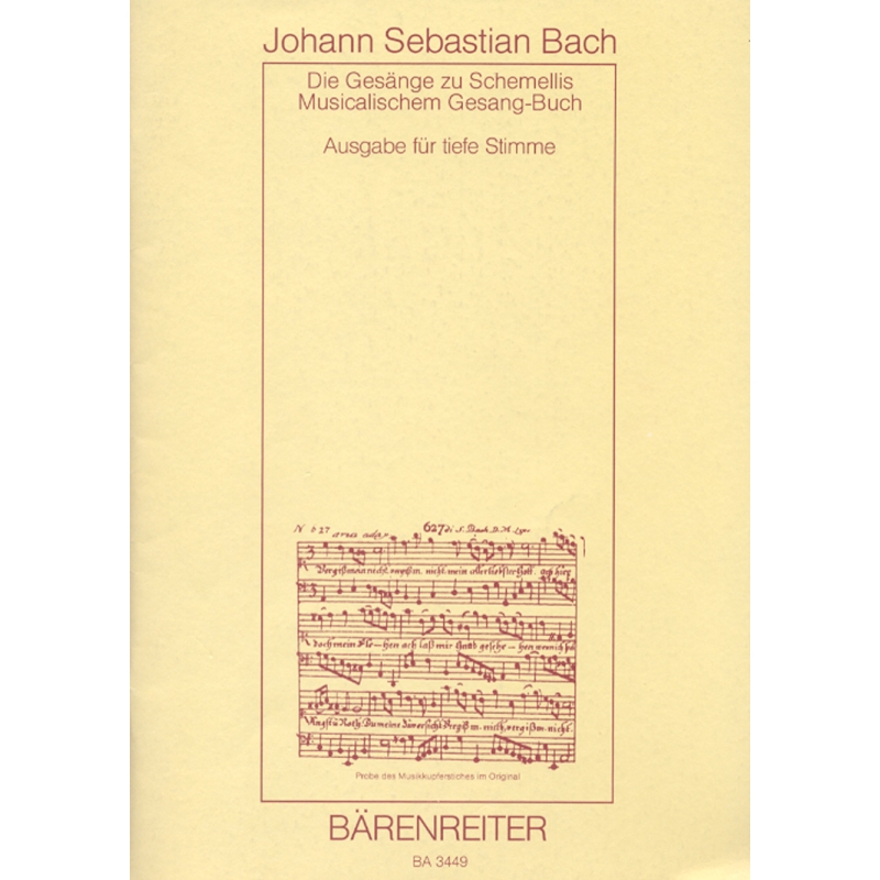 Bach J.S. - Schemelli Gesangbuch 1736: 6 Songs from A.M.Bach Piano Book 1725