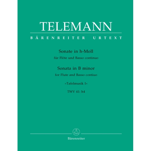 Telemann G.P. - Solo in B minor (Tafelmusik No.1 1733) (Urtext).