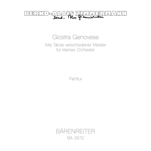 Zimmermann, B.A - Giostra...