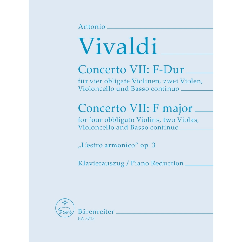 Vivaldi A. - Concerto for 4 Violins and Cello in F (RV567, F.IV:9, Op.3/9).
