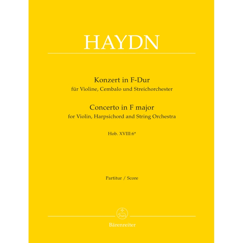 Haydn F.J. - Concerto for Violin and Keyboard in F (Hob.XVIII:6).