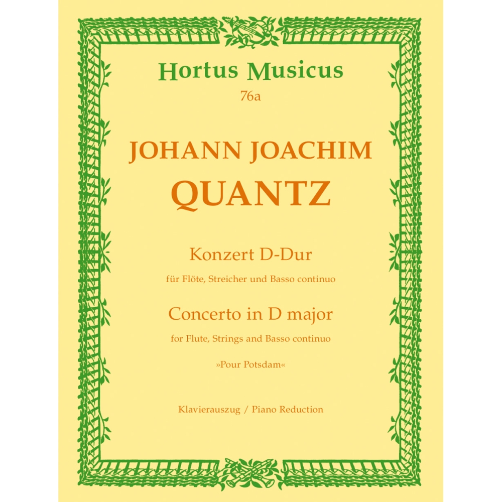 Quantz J.J. - Concerto for Flute in D (Pour Potsdam).
