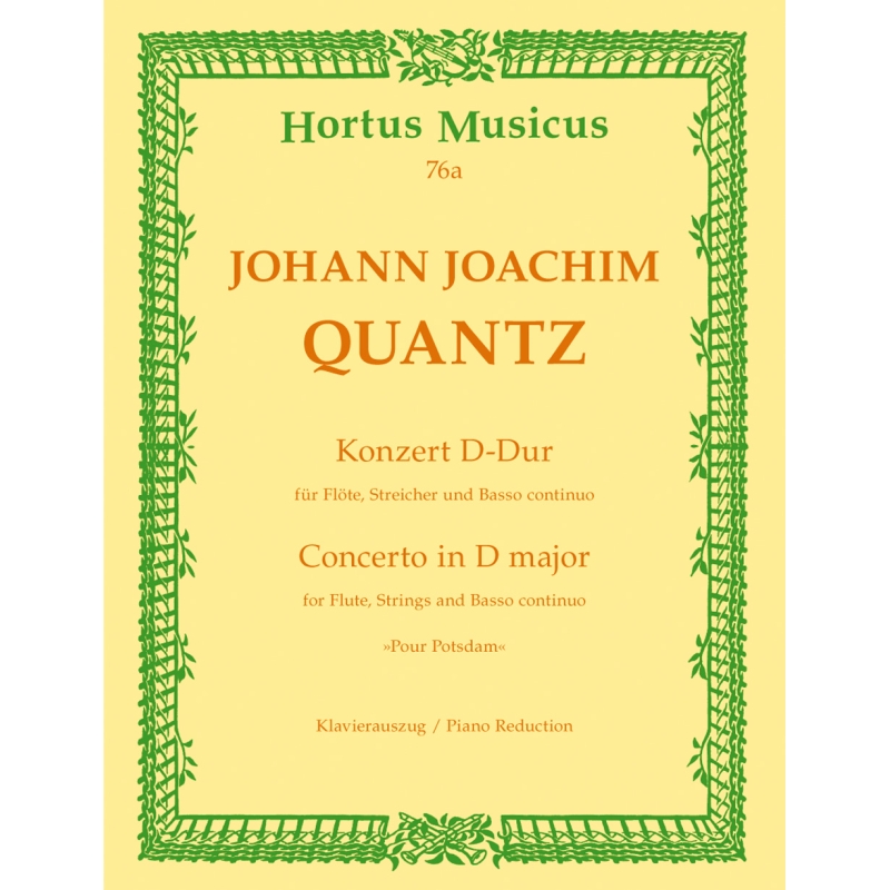 Quantz J.J. - Concerto for Flute in D (Pour Potsdam).