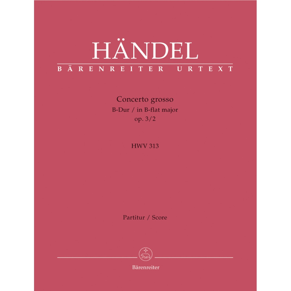 Handel G.F. - Concerto grosso Op.3/ 2 in B-flat (Urtext).