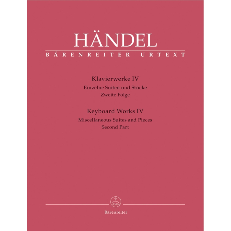 Handel G.F. - Piano Works, Vol. 4: Single Suites & Pieces, Part 2 (Urtext).