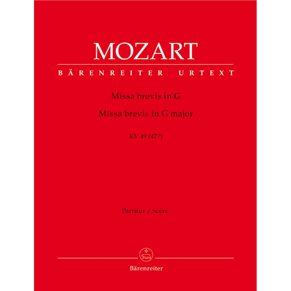 Mozart W.A. - Missa brevis in G (K.49) (Urtext).