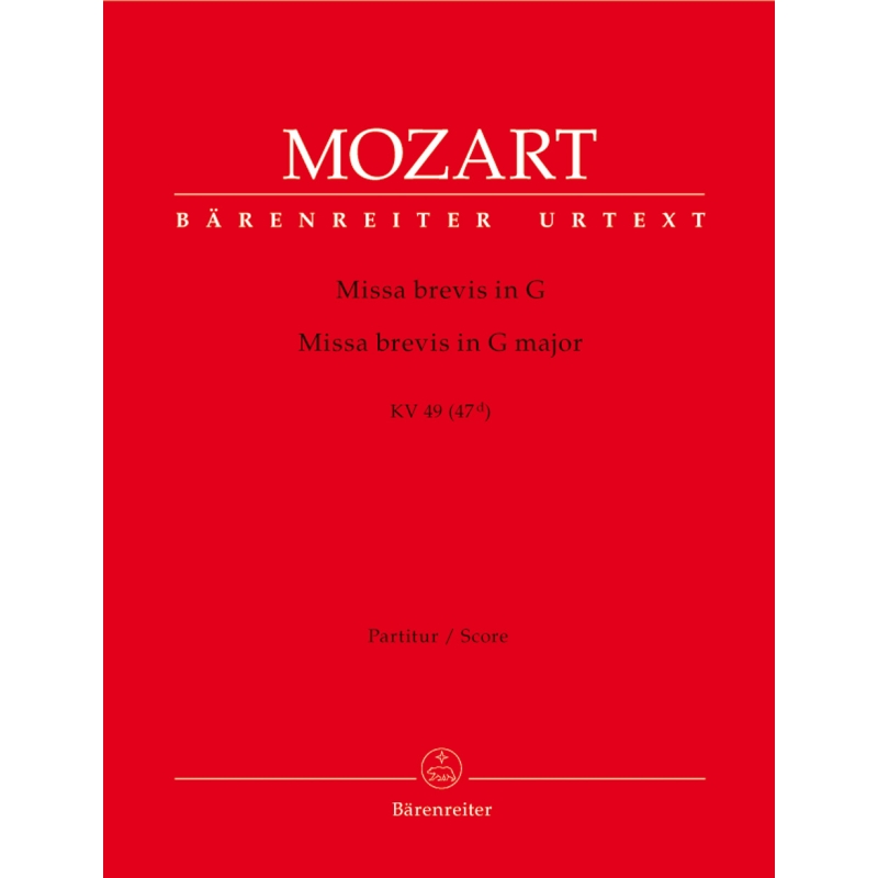 Mozart W.A. - Missa brevis in G (K.49) (Urtext).