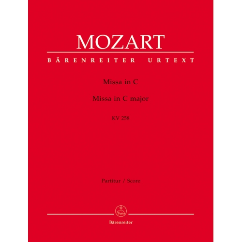 Mozart W.A. - Mass in C (K.258) (Spaur-Messe) (Urtext).
