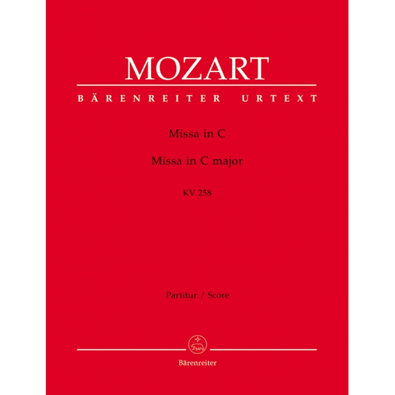 Mozart W.A. - Mass in C (K.258) (Spaur-Messe) (Urtext).