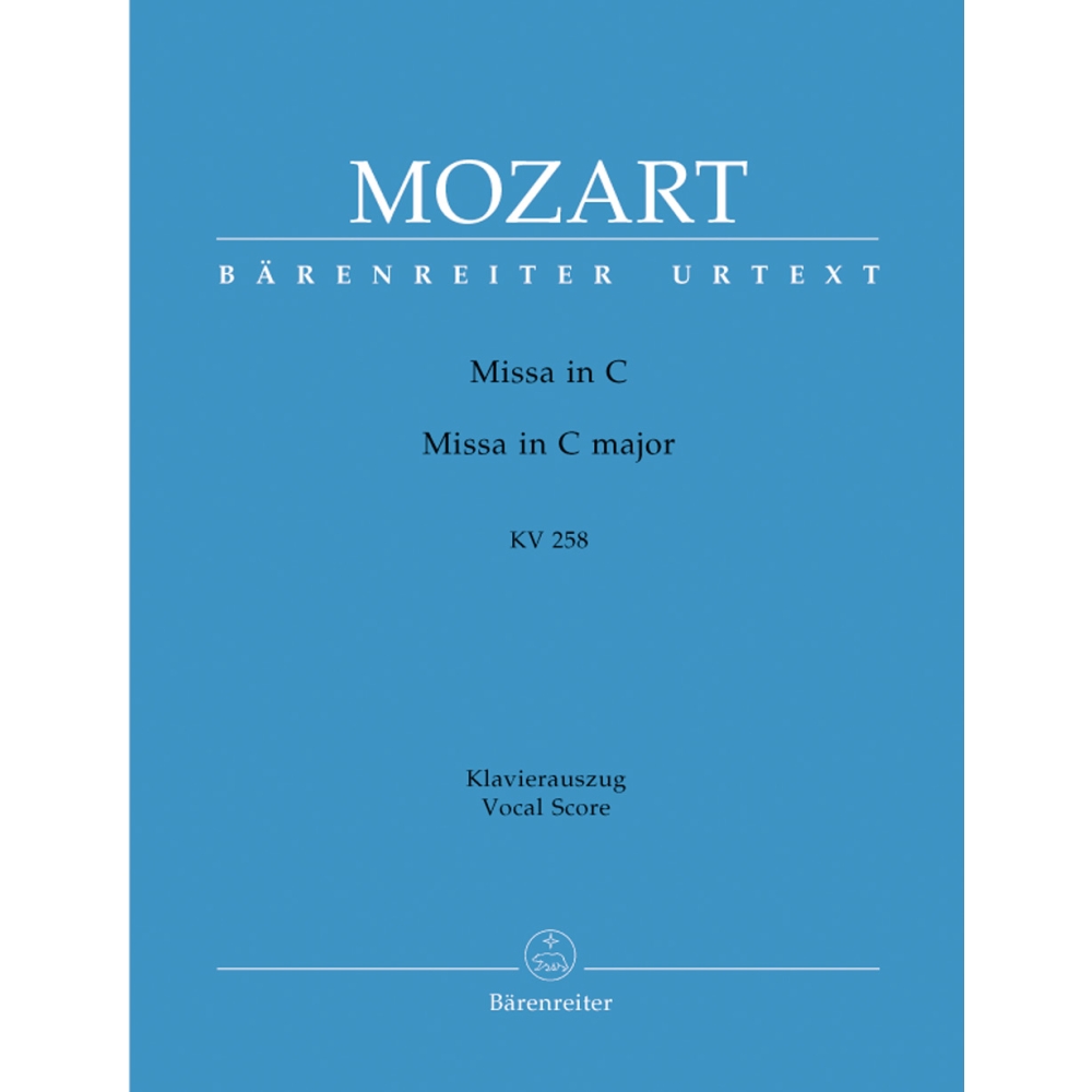 Mozart, W A - Mass in C (K.258) (Spaur-Messe) (Urtext).