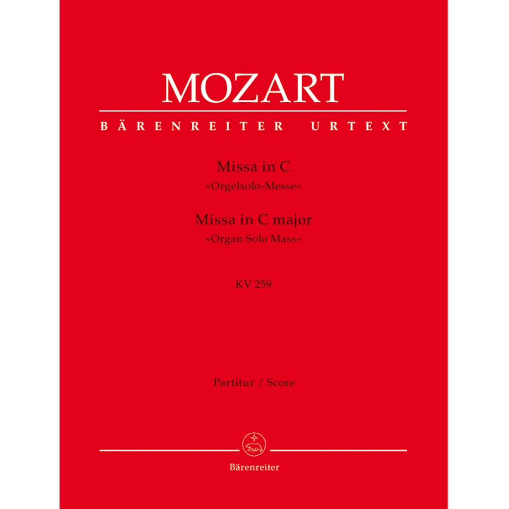 Mozart W.A. - Mass in C (K.259) (Organ Solo Mass) (Urtext).