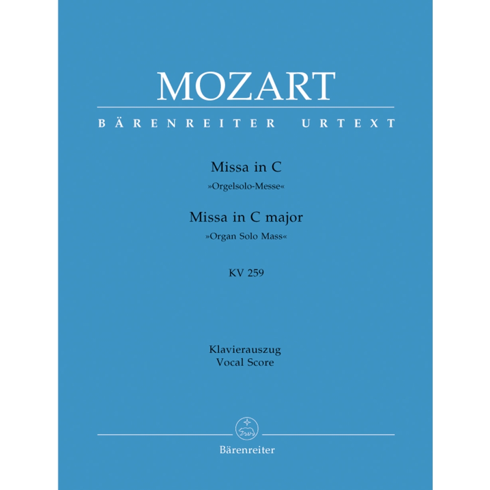 Mozart, W A - Mass in C (K.259) (Organ Solo Mass) (Urtext).