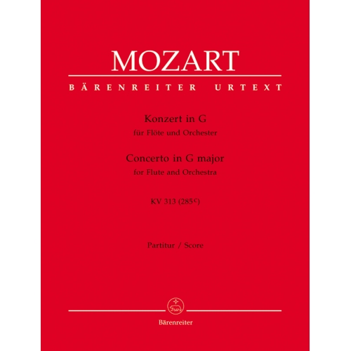 Mozart W.A. - Concerto for Flute No.1 in G (K.313) (K.285c) (Urtext).
