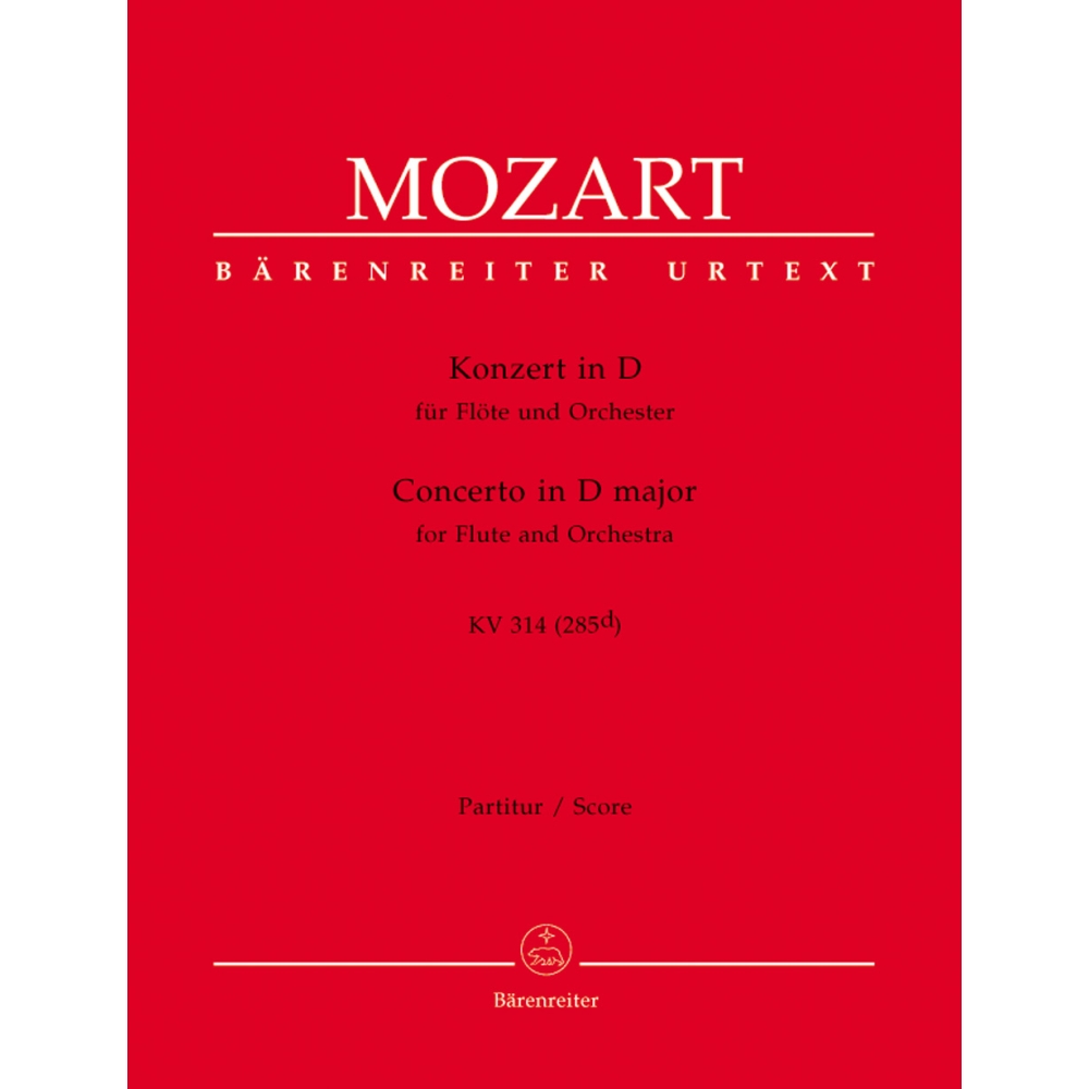Mozart W.A. - Concerto for Flute No.2 in D (K.314) (K.285d) (Urtext).