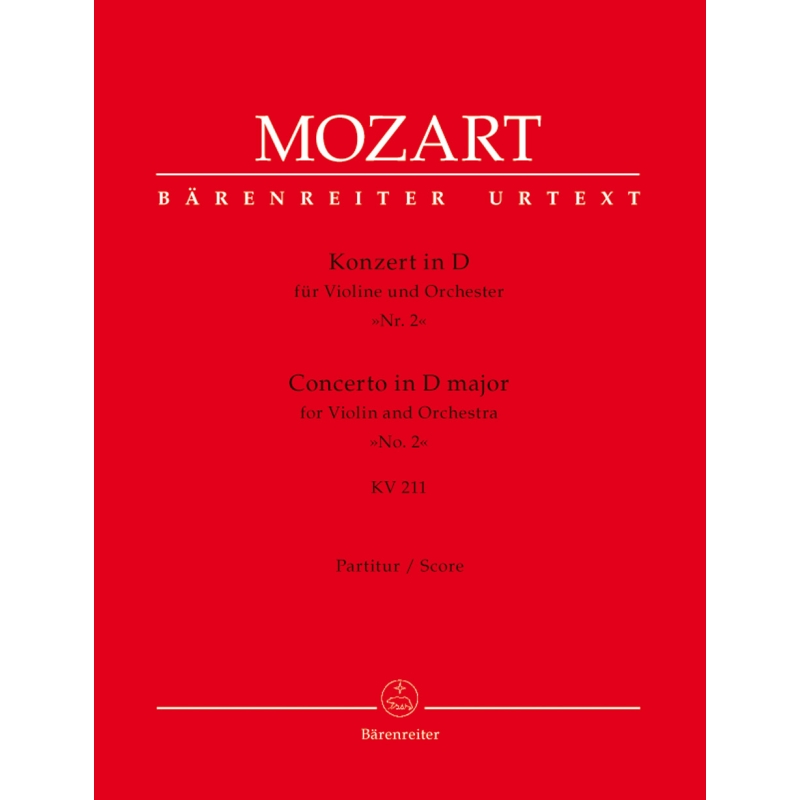 Mozart W.A. - Concerto for Violin No.2 in D (K.211) (Urtext).