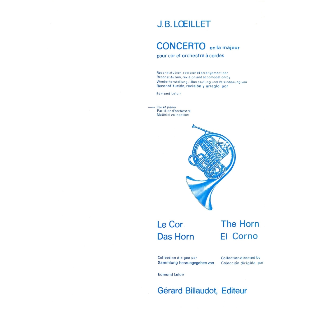 Loeillet, Jean-Baptiste - Concerto En Fa Majeur