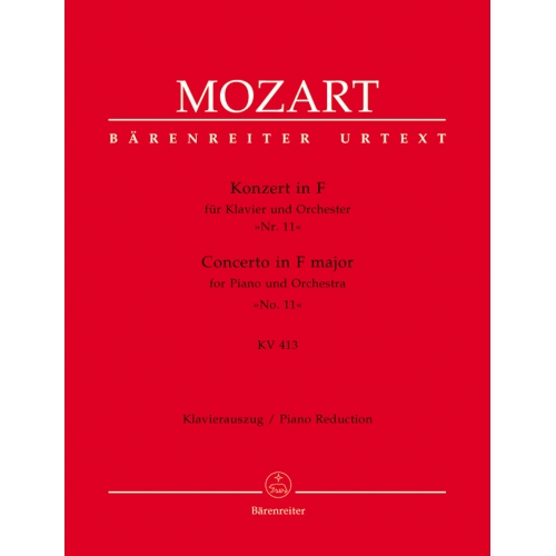 Mozart W.A. - Concerto for Piano No.11 in F  (K.413) (Urtext).