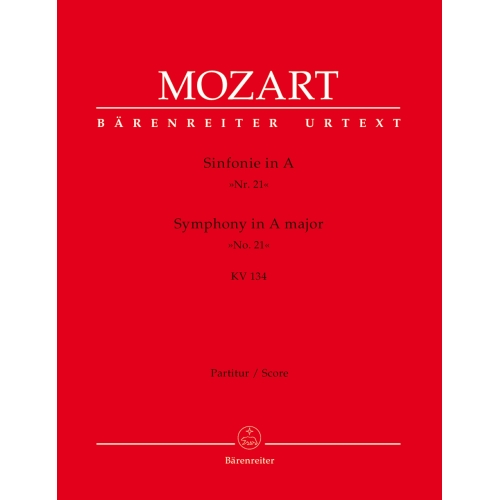 Mozart W.A. - Symphony No.21 in A (K.134) (Urtext).