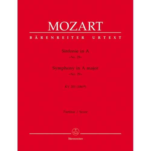 Mozart W.A. - Symphony No.29 in A (K.201) (K.186a) (Urtext).