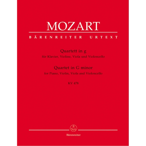 Mozart W.A. - Piano Quartet in G minor (K.478) (Urtext).