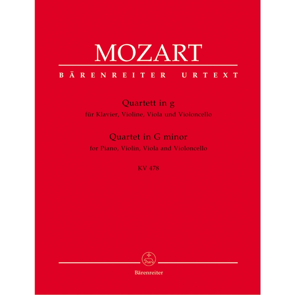 Mozart W.A. - Piano Quartet in G minor (K.478) (Urtext).