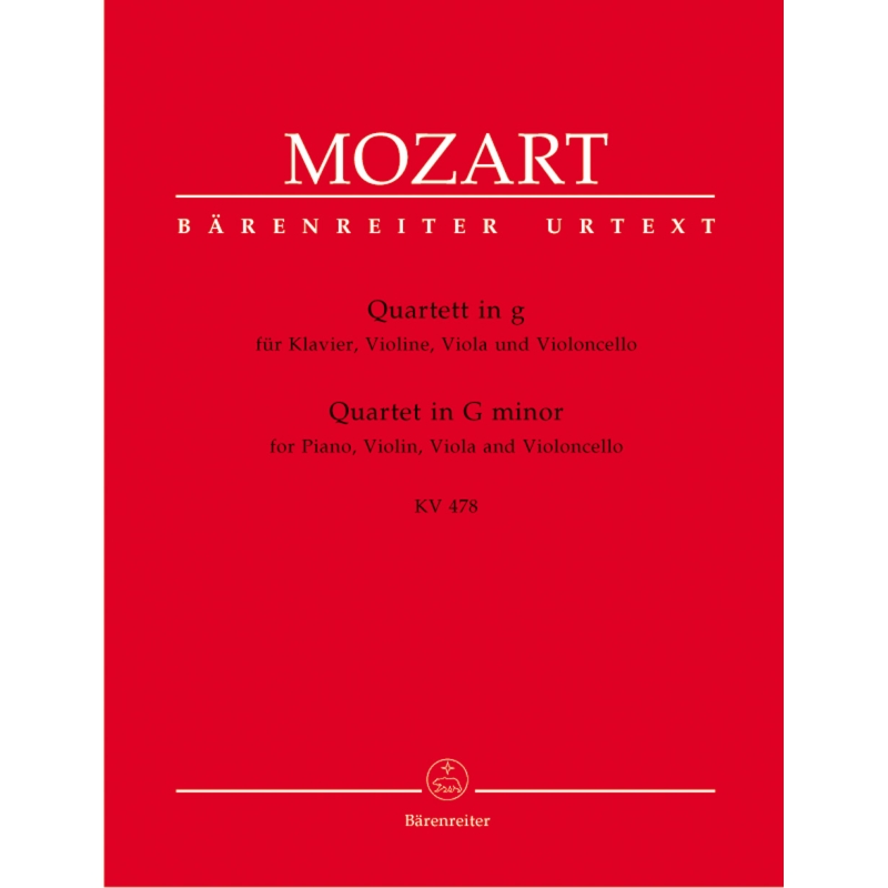 Mozart W.A. - Piano Quartet in G minor (K.478) (Urtext).