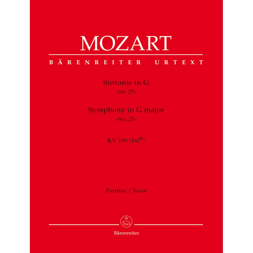 Mozart W.A. - Symphony No.27 in G (K.199) (K.161b) (Urtext).