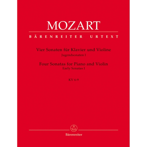 Mozart W.A. - Sonatas for Violin and Piano, Vol. 1: Early Sonatas (4) (K.6-9).