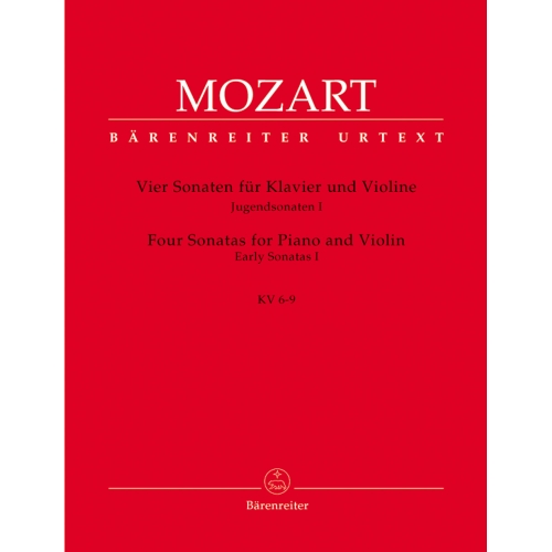 Mozart W.A. - Sonatas for Violin and Piano, Vol. 1: Early Sonatas (4) (K.6-9).