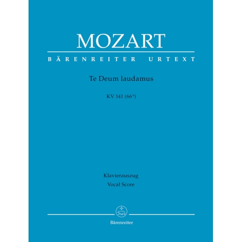 Mozart W.A. - Te Deum laudamus in C (K.141) (Urtext).