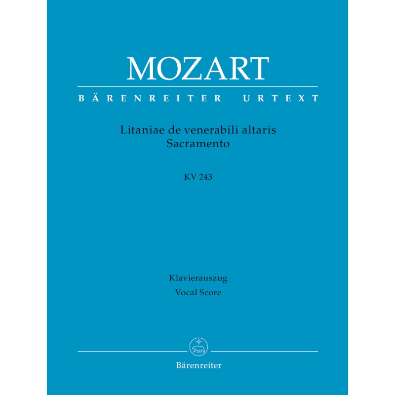Mozart, W A - Litaniae de venerabili altaris sacramento in E-flat (K.243)(Urtext)
