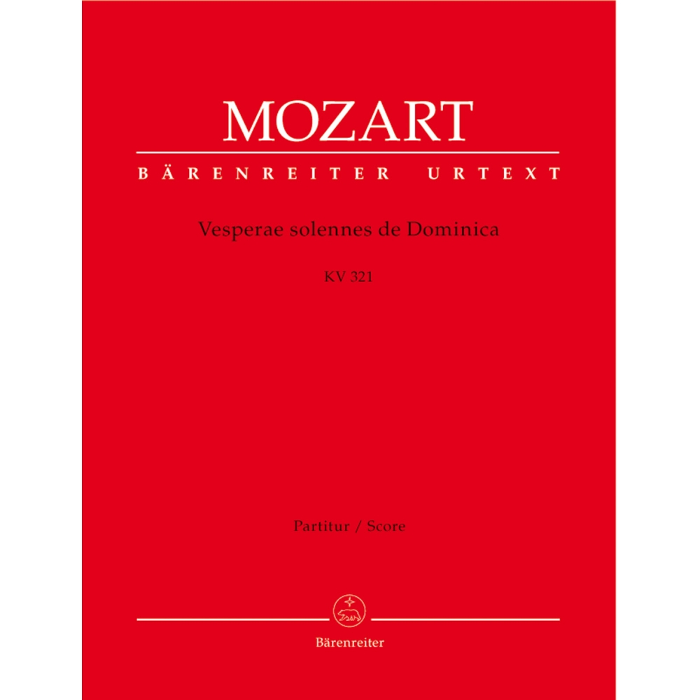 Mozart W.A. - Vesperae solennes de Dominica (K.321) (Urtext).