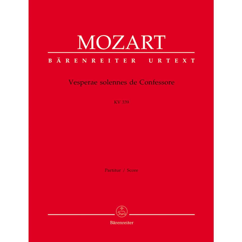 Mozart W.A. - Vesperae solennes de Confessore (K.339) (Urtext).