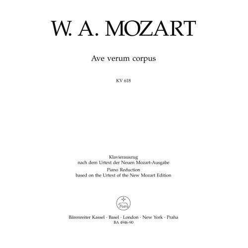 Mozart W.A. - Ave verum corpus (K.618) (Urtext).