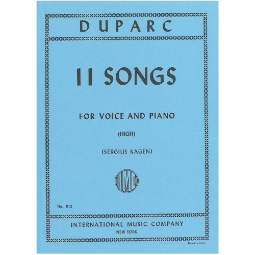 Duparc, Henri - 11 Songs...