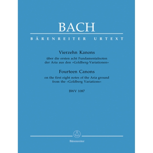 Bach J.S. - Canons (14) (2-6 pt) (BWV 1087) (Urtext).